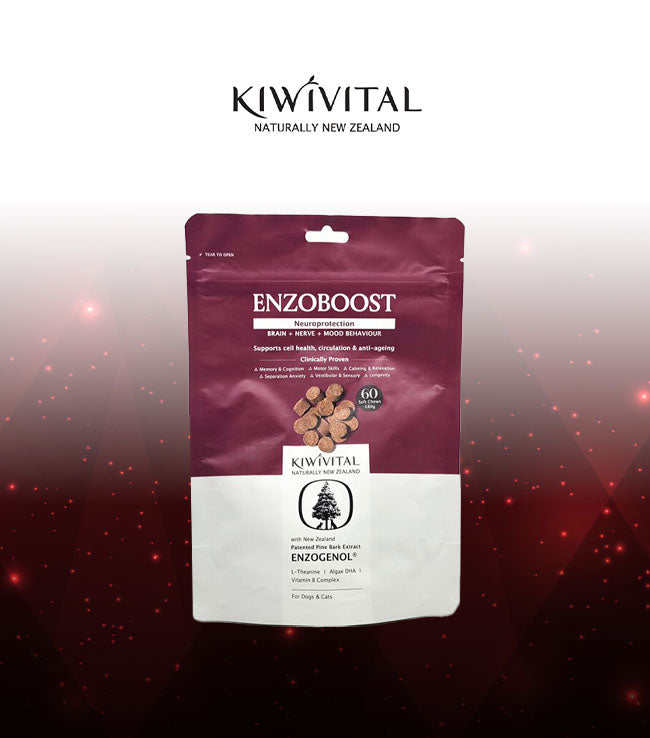 Kiwivital，ENZOBOOST CHEWS，醫學級草療營養補充粒(舒壓配方) 60pcs