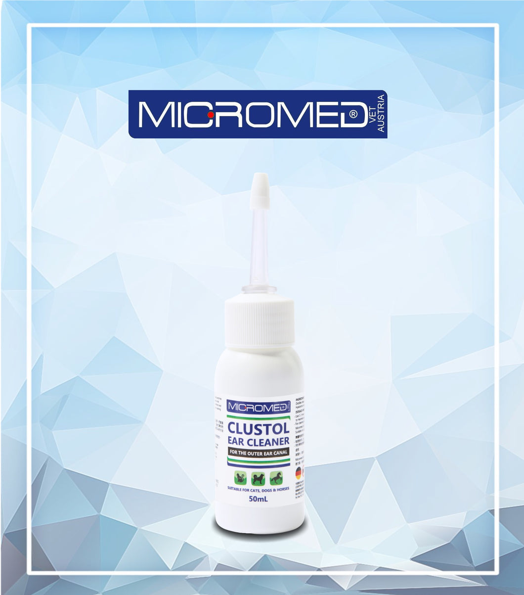 Micromed Vet, Clustol Ear Cleaner, 殺菌清潔洗耳水 - my物