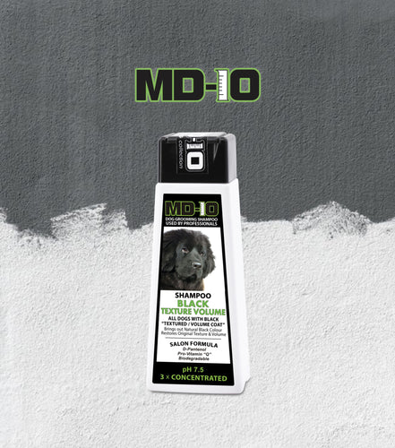 MD-10, Black Texture Volume, 犬用洗毛液, 黑色豐盈質感 - my物