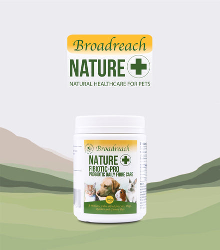 Broadreach Nature+, Fibiotic- Pro Probiotic Daily Fibre Care, (Cats、Dogs、Guinea Pigs & Rabbits), 日常纖維護理 (貓、犬、天竺鼠 &兔子專用), 500g - my物