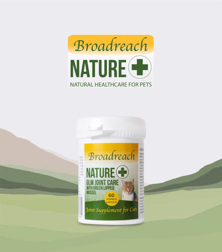 Broadreach Nature+, GLM Joint Care With Green Lipped Mussel (Cats), GLM 關節及強健骨格(貓隻專用), 60粒 - my物